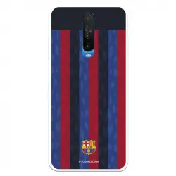 Funda Para Xiaomi Redmi K30 Del Fc Barcelona Fondo Rayas Verticales - Licencia Oficial Fc Barcelona