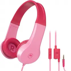 Motorola Moto JR200 Auriculares Infantiles con Cable Rosa