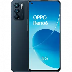 Móvil - OPPO Reno6 5G, Negro estelar, 128 GB, 8 GB RAM, 6.44" FHD+, MTK Next 5G-A, 4300 mAh, Android 11