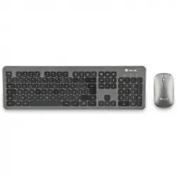 NGS Matrix Pack Teclado + Ratón 1600 DPI Inalámbricos Gris