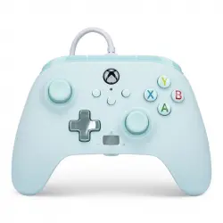 Power A Mando con Cable Extraíble Cotton Candy Blue para Xbox Series/One/PC