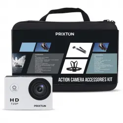 Prixton DV609 Cámara Deportiva 5MP HD + Kit 13 Accesorios