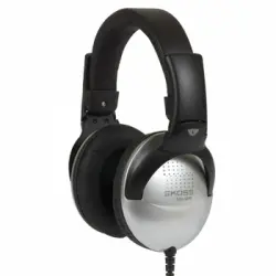Auriculares Con Cable, Cascos Dj De Diadema Cerrados, Headphones Over Ear, Control De Volumen Negro/plata Koss Ur29