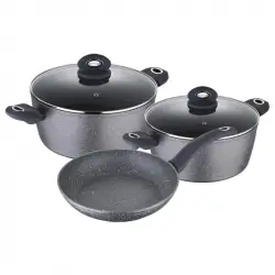Bergner Orion Batería de Cocina de Aluminio Forjado 5 Piezas