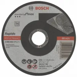 Bosch Disco de Amoladora Corte Recto para Metales Inoxidables 125mm