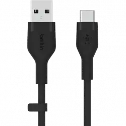 Cable USB - De USB-A a USB-C, Belkin CAB008bt1MBK, Para Dispositivos Habilitados con 1 m, Negro