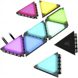 Corsair iCUE LC100 Minitriángulos Kit de Inicio de Nueve Paneles