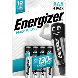 Energizer Max Plus Pilas Alcalinas AAA LR03 4 Unidades