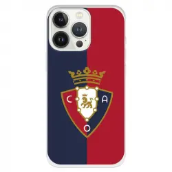 Funda Para Iphone 13 Pro Del Osasuna Escudo Fondo Bicolor - Licencia Oficial Ca Osasuna