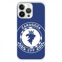 Funda Para Iphone 13 Pro Del Zaragoza Cf Femenino Escudo Grande Fondo Azul - Licencia Oficial Zaragoza Cf Femenino