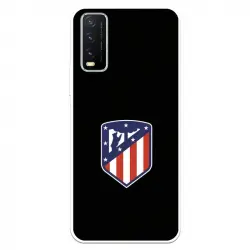 Funda Para Vivo Y20s Del Atleti Escudo Fondo Negro - Licencia Oficial Atlético De Madrid