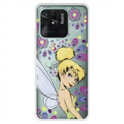 Funda para Xiaomi Redmi 10C Oficial de Disney Campanilla Flores Peter Pan
