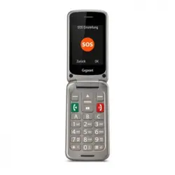 Gigaset Gl590 7,11 Cm (2.8') 113 G Plata Teléfono Para Personas Mayores