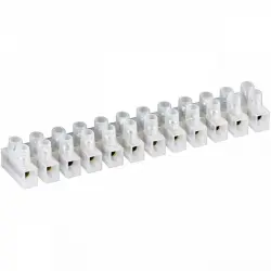 Goobay Regleta para Conexión de Cables Eléctricos de 5A 6mm Blanco
