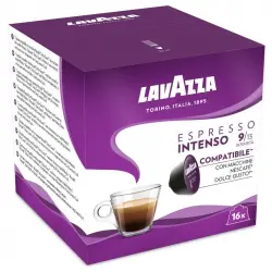 Lavazza Espresso Intenso Cápsulas para Cafeteras Dolce Gusto Caja de 16 Unidades