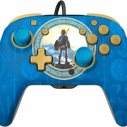 Mando - PDP Rematch Wired Zelda Hyrule Blue, Nintendo Switch, Con Cable, USB, Blue