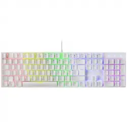 Mars Gaming MK422 Teclado Mecánico Gaming RGB Blanco Switch Azul (FR)