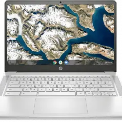 Portátil - HP Chromebook 14a-na1003ns, 14" FHD, Intel® Celeron® N4500, 4GB RAM, 64GB eMMC,Intel® UHD, ChromeOS, Plata
