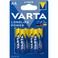 Varta LongLife Power Pack 6 Pilas Alcalinas AA LR6