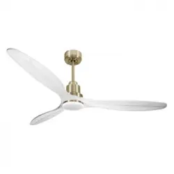 Ventilador De Techo Wifi Motor Dc Mando A Distancia Luz Tres Tonos Hypersilence Memoria