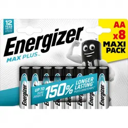 Energizer Max Plus Pilas Alcalinas AA LR6 8 Unidades