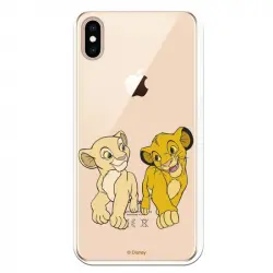Funda Oficial de Disney Simba y Nala Mirada Cómplice El Rey León para iPhone XS Max