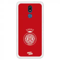 Funda Oficial Girona Fc Escudo Equi Roja Para Lg K40