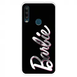 Funda Para Alcatel 1se 2020 Oficial De Mattel Barbie Logo Barbie Silicona Negra - Barbie