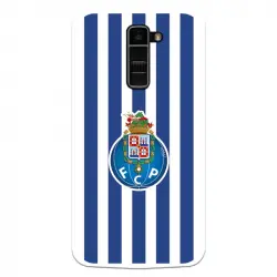 Funda Para Lg K10 Del Fútbol Club Oporto Escudo Rayas - Licencia Oficial Fútbol Club Oporto