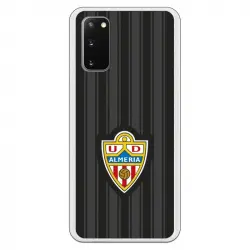 Funda para Samsung Galaxy S20 del UD Almería Fondo Negro Licencia Oficial