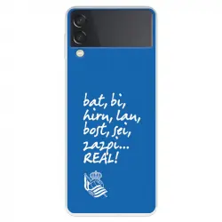 Funda para Samsung Galaxy Z Flip3 del Real Sociedad de Fútbol Real Grito Aficion Licencia Oficial