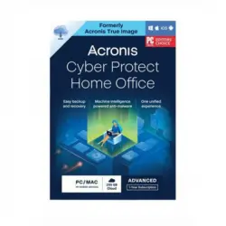 Acronis Cyber Protect Home Office Advanced 250GB Licencia De 1 Año 5 PC/Mac + Móviles Ilimitados Descarga Digital