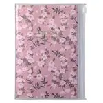 Agenda anual 2024 Mark's B6 Flores semana vista vertical rosa