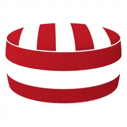 Aktive Ottoman Colonial Puff Hinchable Resistente al Agua Rojo