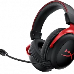 Auriculares gaming - HyperX Cloud III, Inalámbrico, Audio espacial DTS®, Compatible PS5, Nintendo Switch, Rojo