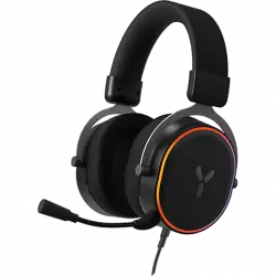 Auriculares gaming - ISY IGH-3000, RGB, Ultraligeros, Supraaurales, PS4, PS5, Nintendo Switch, Negro