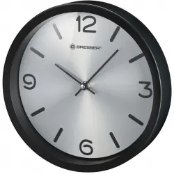 Bresser MyTime ND Silver Edition Reloj de Pared Negro