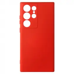 Carcasa Samsung Galaxy S23 Ultra Silicona Semi-rigida Acabado Soft-touch Rojo