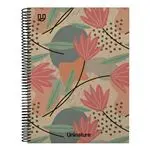 Cuaderno forrado A4 Grafoplás liso UniNature Flores