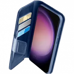 Funda - Cellular Line BOOKAG2GALS24UB, Para Samsung Galaxy S24 Ultra, Cierre magnético, Azul