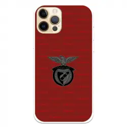 Funda Para Iphone 12 Del Escudo Fondo Granate - Licencia Oficial Benfica