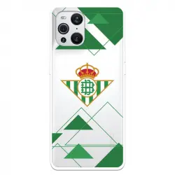 Funda Para Oppo Find X3 Pro Del Betis Escudo Fondo Transparente Licencia Oficial Real Betis Balompié