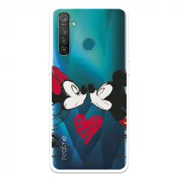 Funda Para Realme 5 Pro Oficial De Disney Mickey Y Minnie Beso - Clásicos Disney