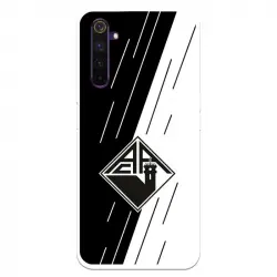 Funda Para Realme 6 Pro Del Académica De Coimbra Escudo Bicolor - Licencia Oficial Académica De Coimbra