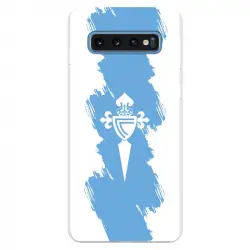 Funda Para Samsung Galaxy S10 Del Celta Escudo Trazo Azul - Licencia Oficial Rc Celta
