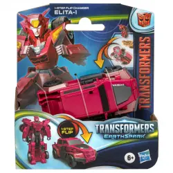 Hasbro Original Transformers Earthspark Figura Elita-1 Cambiador de 1 Paso con Giro Figura