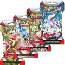 Juego - Magicbox Pokémon TCG: Scarlet & Violet Sleeved, Booster con 10 cartas, Aleatorio