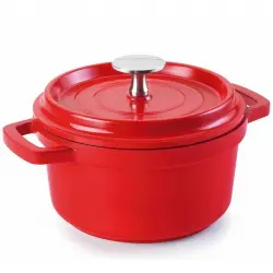 Lacor Mini Cocotte Olla Aluminio Fundido 9.5cm Roja