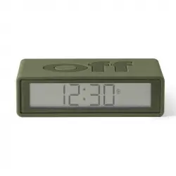 Lexon Flip+ Reloj Despertador Kahki