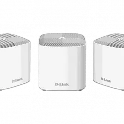 Sistema WiFi Mesh - D-Link COVR-X1863, 3 Extensores red hasta 420m2, WiFi-6, 1800 Mbps, Blanco